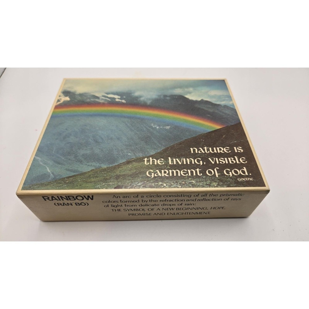 Vintage 1972 Good-Times Nature God Jigsaw Puzzle Complete Goethe Quote Box Art - Picture 4 of 5